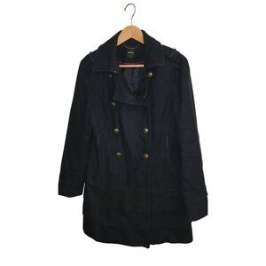 Express Womens Double Breasted Navy Peacoat Jacket Size M